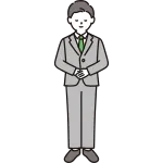Man Bowing SVG Icon
